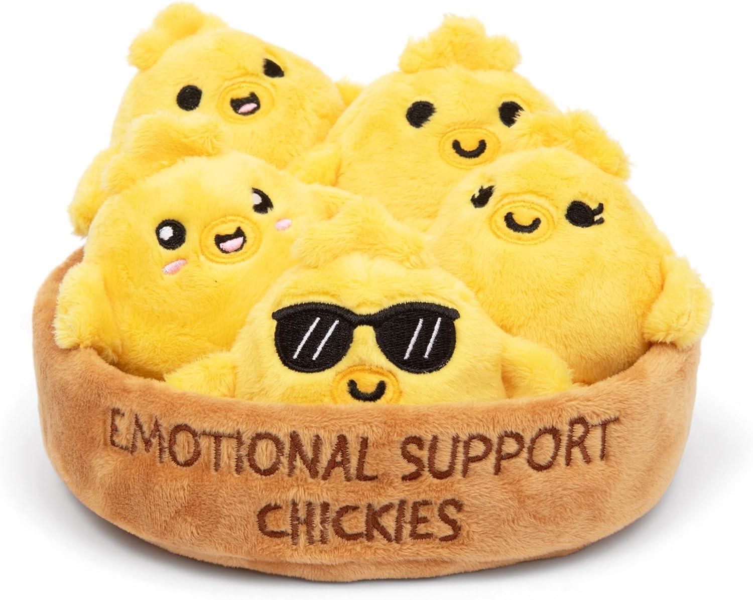 Adorable Yellow Plush Chick Toys with Nest