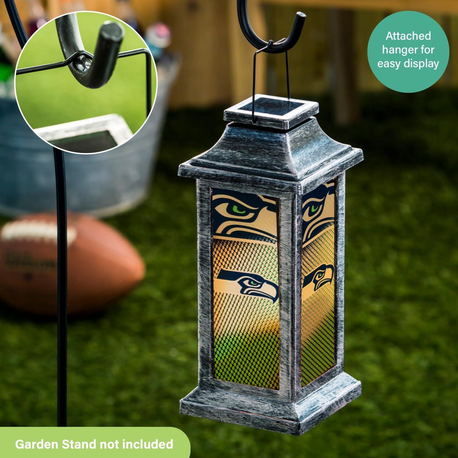 Seattle Seahawks Black and Green Solar Powered Lantern