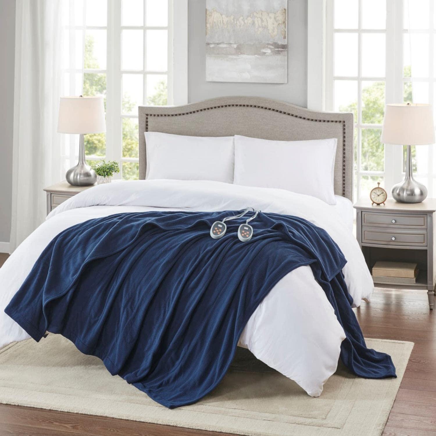 Beautyrest Electric Blanket - Twin - Navy