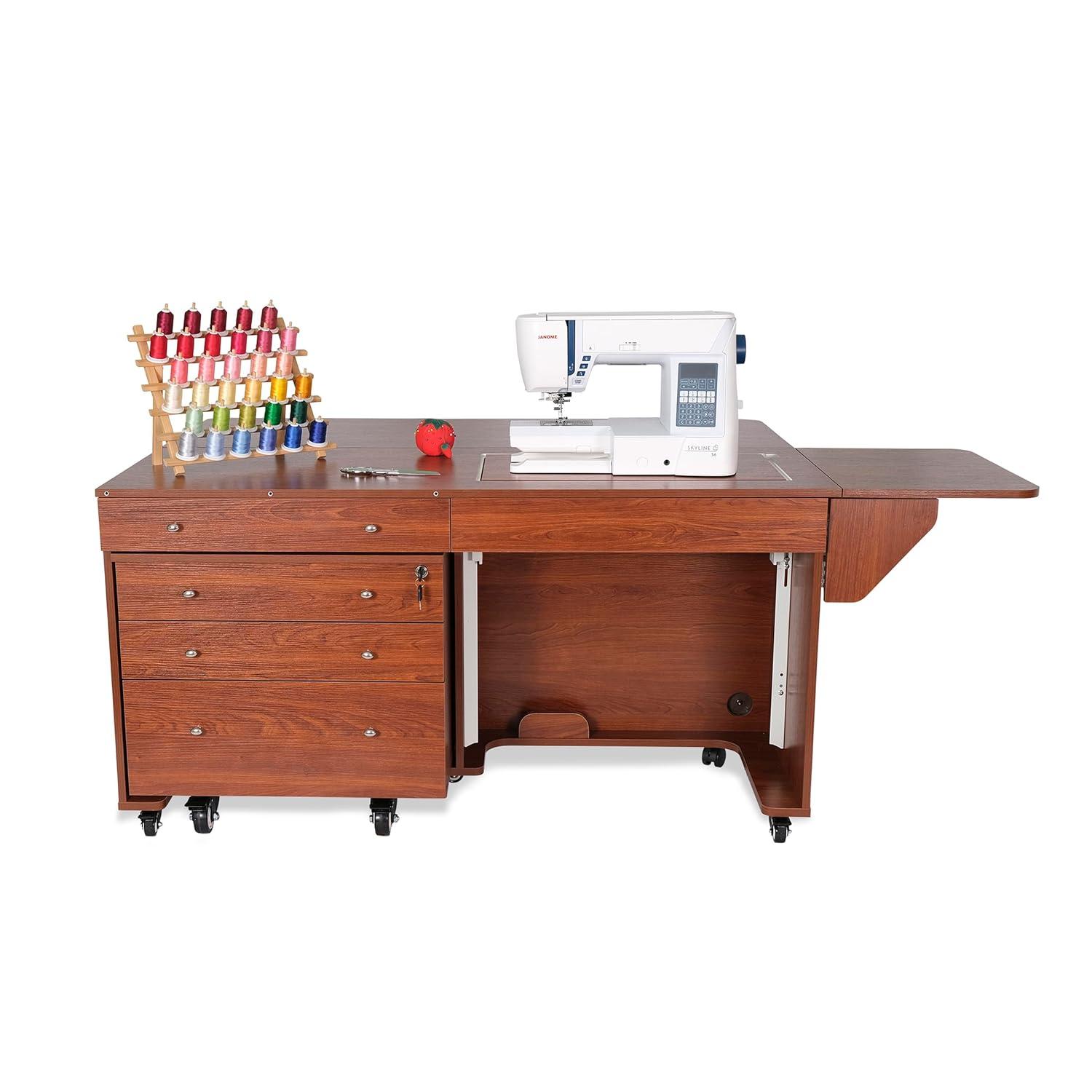 Kangaroo & Joey Hydraulic Lift Sewing Cabinet and Storage Caddy Combo by Kangaroo Sewing Furniture