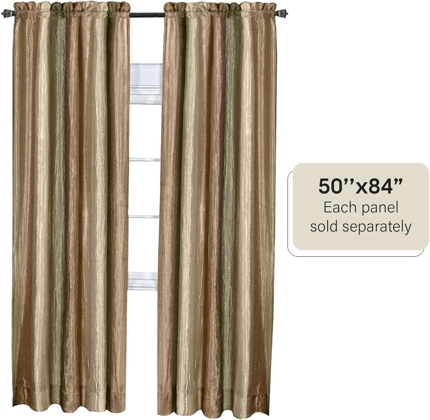 Earth Ombre Light Filtering Semi-Sheer Curtain Panel