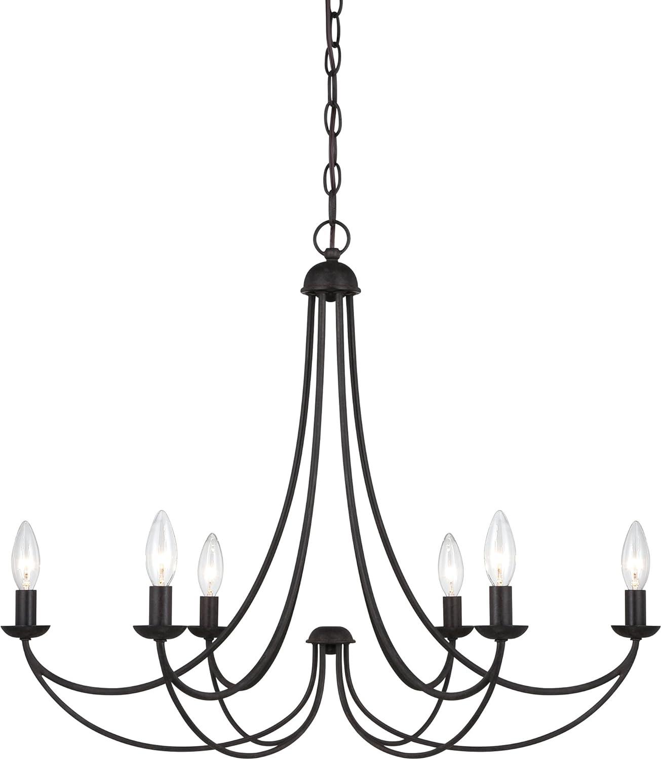 Quoizel Lighting Mirren 6 - Light Chandelier in  Imperial Bronze