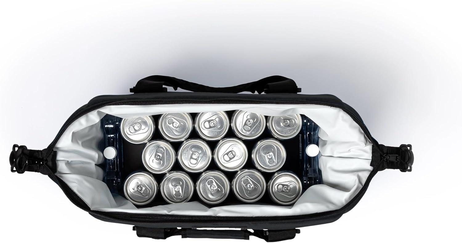 Black High-Density Insulated Soft-Sided Cooler Bag
