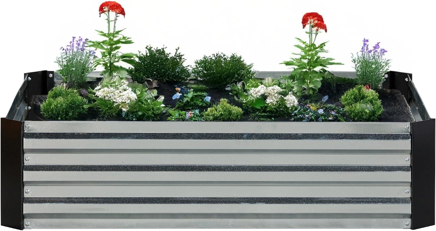 Grapevine Metal Raised Garden Bed