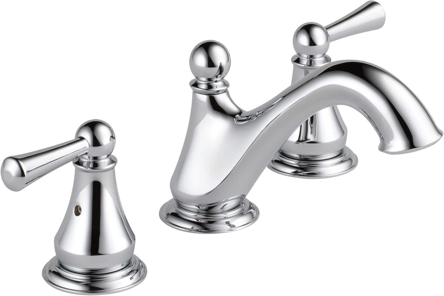 Haywood Widespread Bathroom Faucet 3 Hole, 2-handle Bathroom Sink Faucet with Drain Assembly