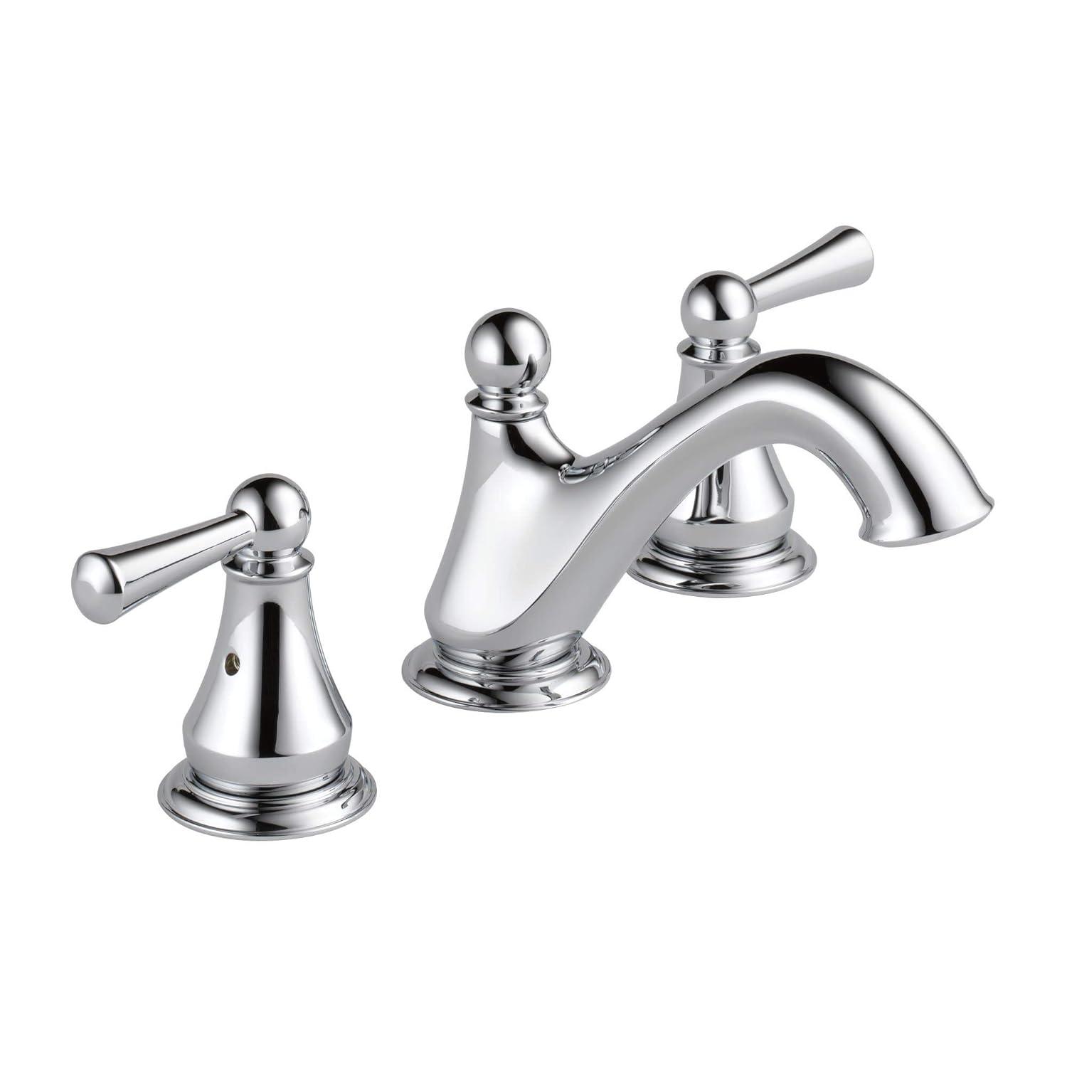 Haywood Widespread Bathroom Faucet 3 Hole, 2-handle Bathroom Sink Faucet with Drain Assembly