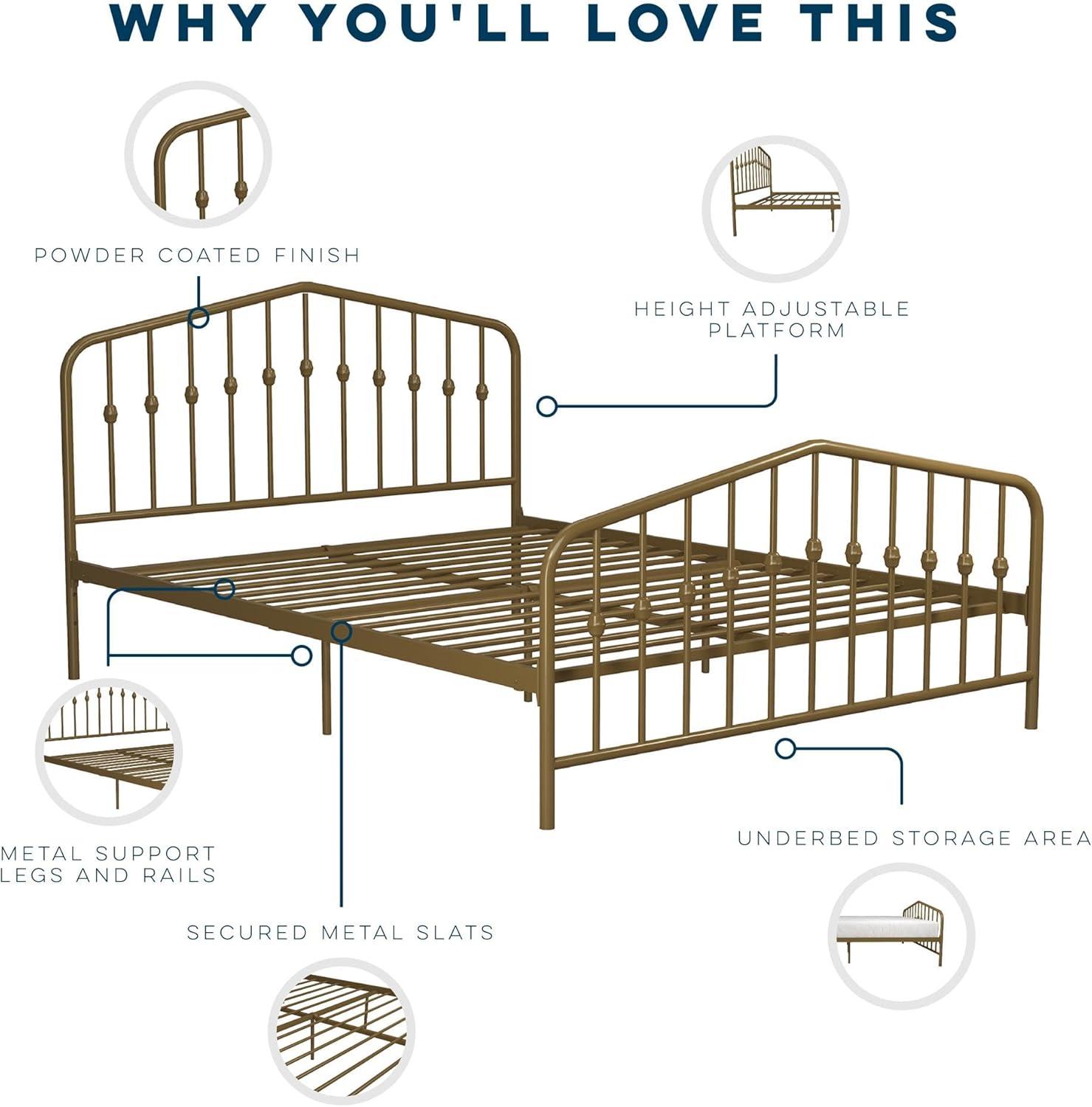 Bushwick Metal Platform Bed