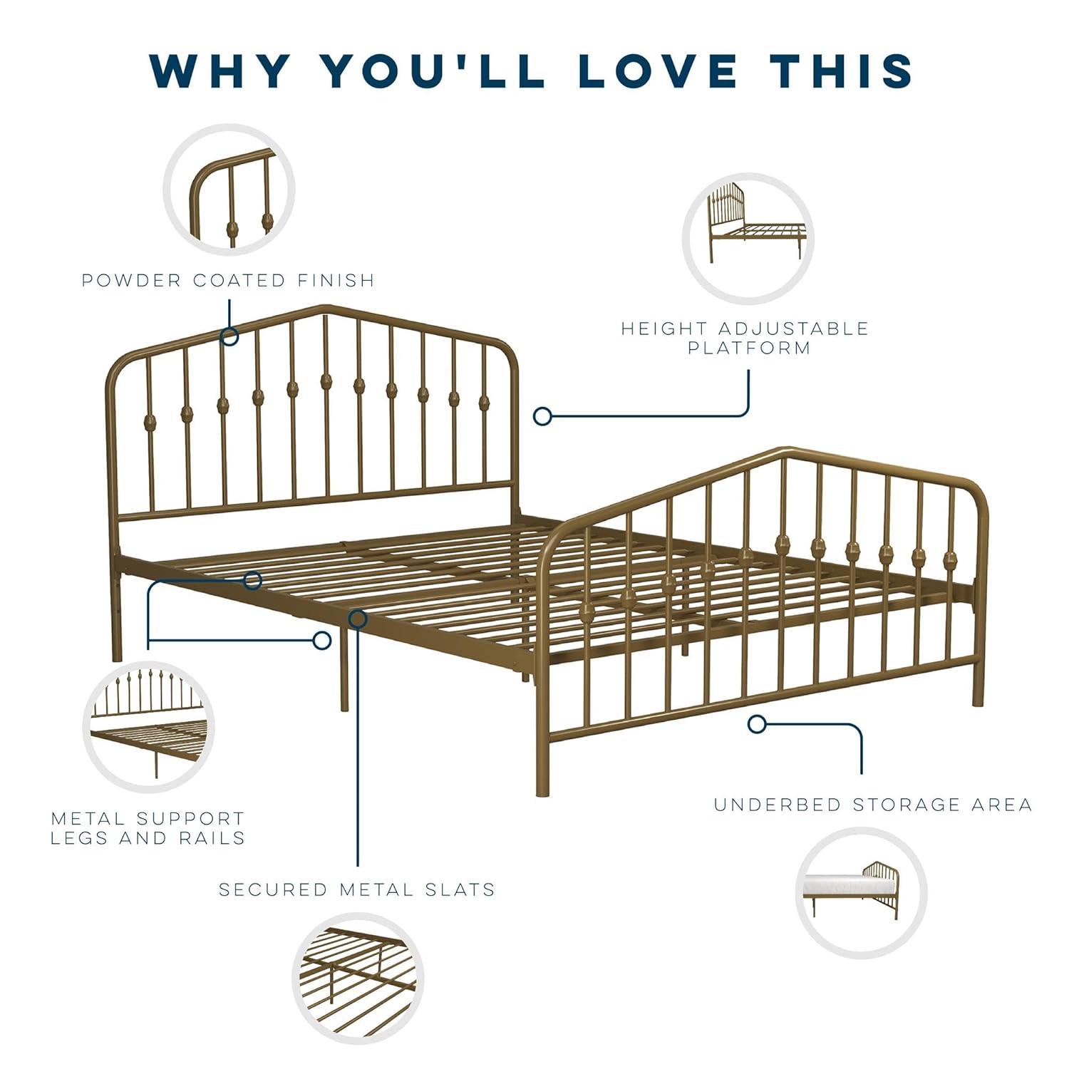 Bushwick Metal Platform Bed