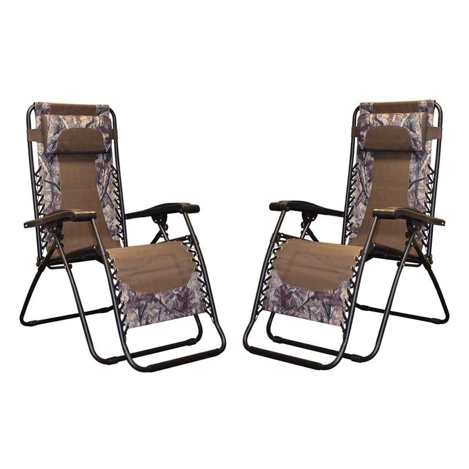 Caravan Canopy Fabric Patio Folding Chair Folding Chair Set (Set of 2)