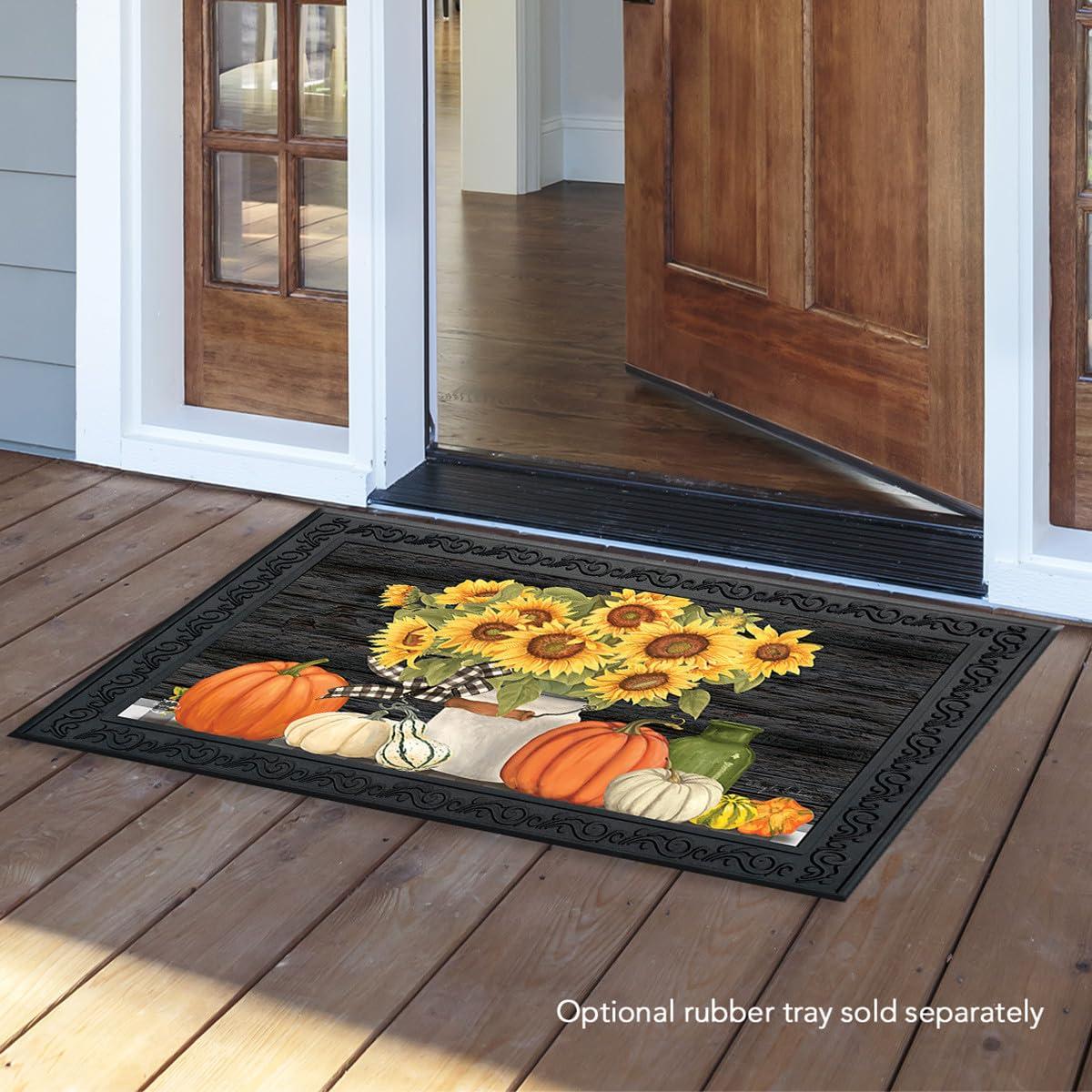 Briarwood Lane Fall Doormat 30x18 Indoor Outdoor Fall's Glory Floral For Fall Doormat