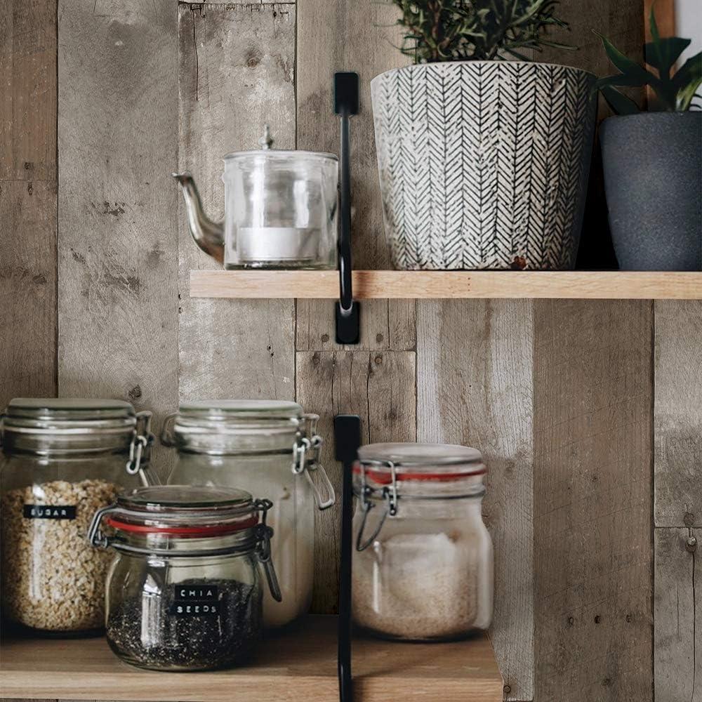 Tempaper Repurposed Wood Weathered Peel and Stick Wallpaper, 20.5" x 16.5'