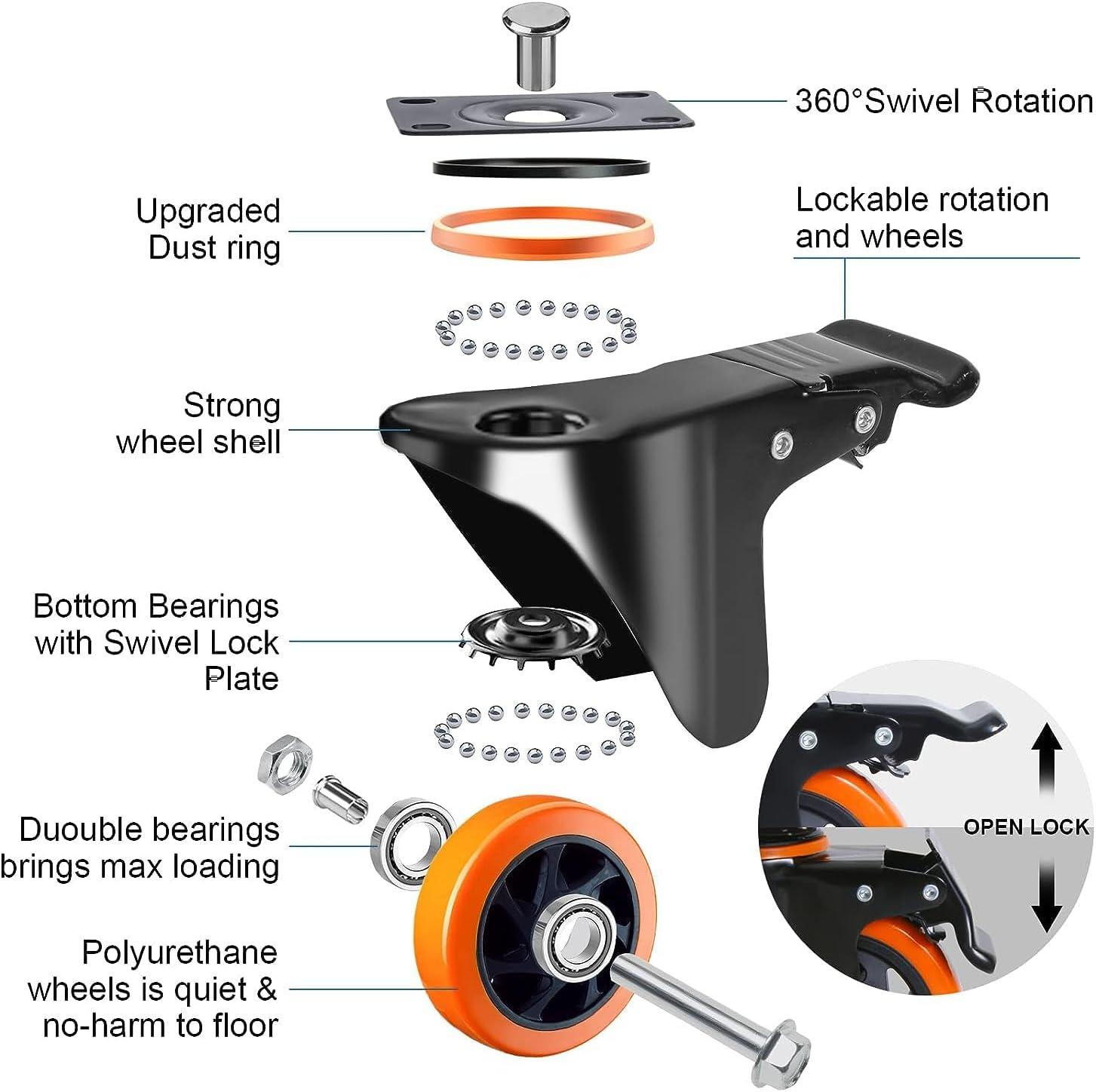 Swivel Plate Casters