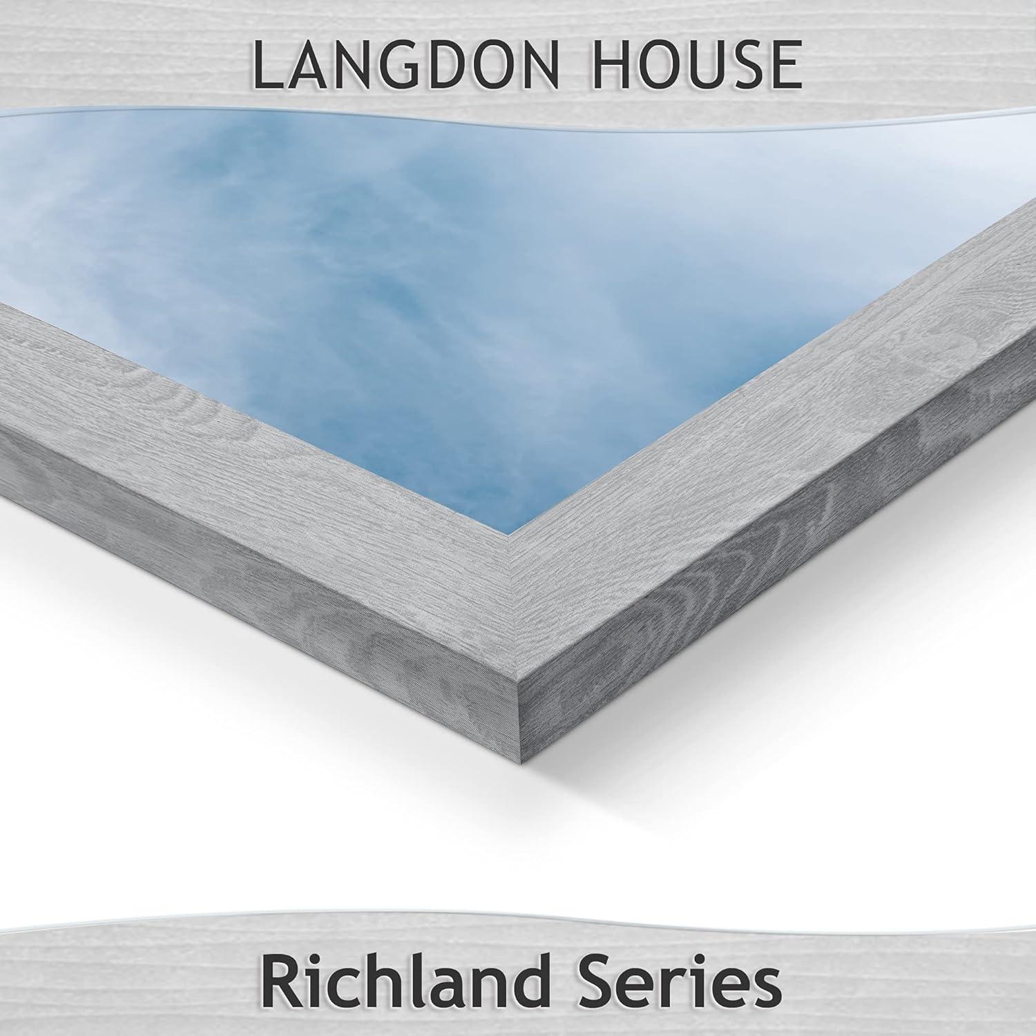 Langdon House 4x6 Ash Gray Picture Frames, Contemporary Style, 6 Pack, Richland Collection (US Company)