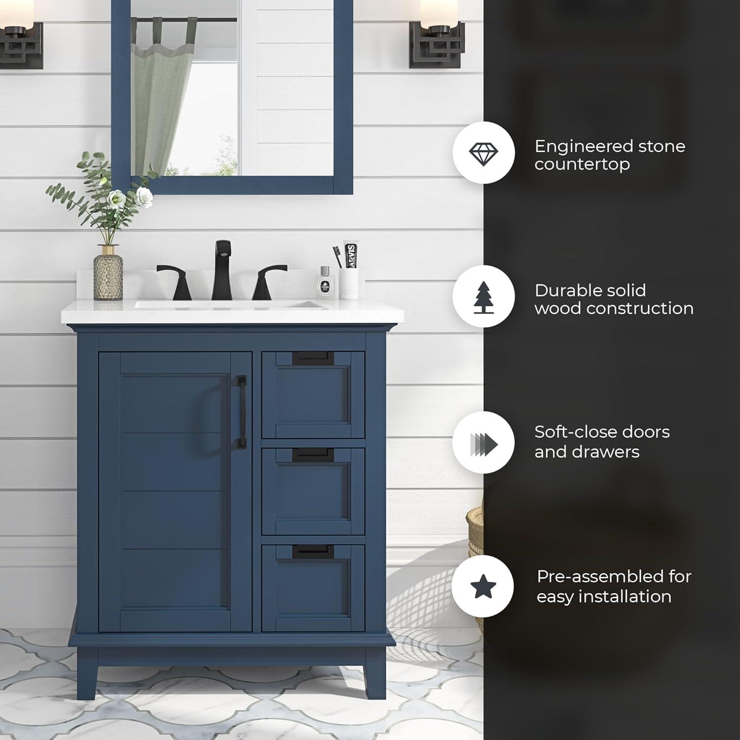 OVE Decors Pembroke 30'' Single Bathroom Vanity