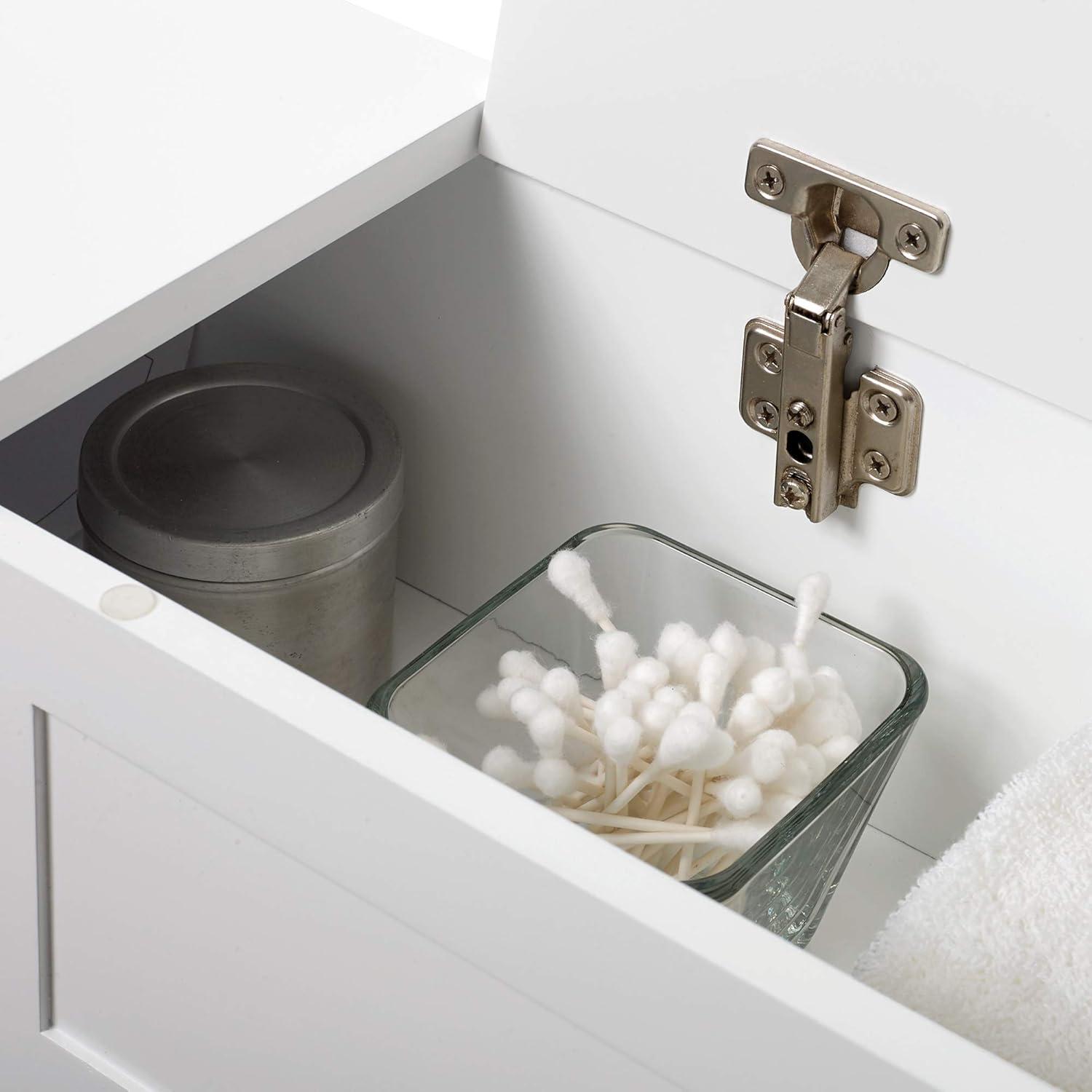 Lift Top Bath Storage Console Cabinet - Zenna Home