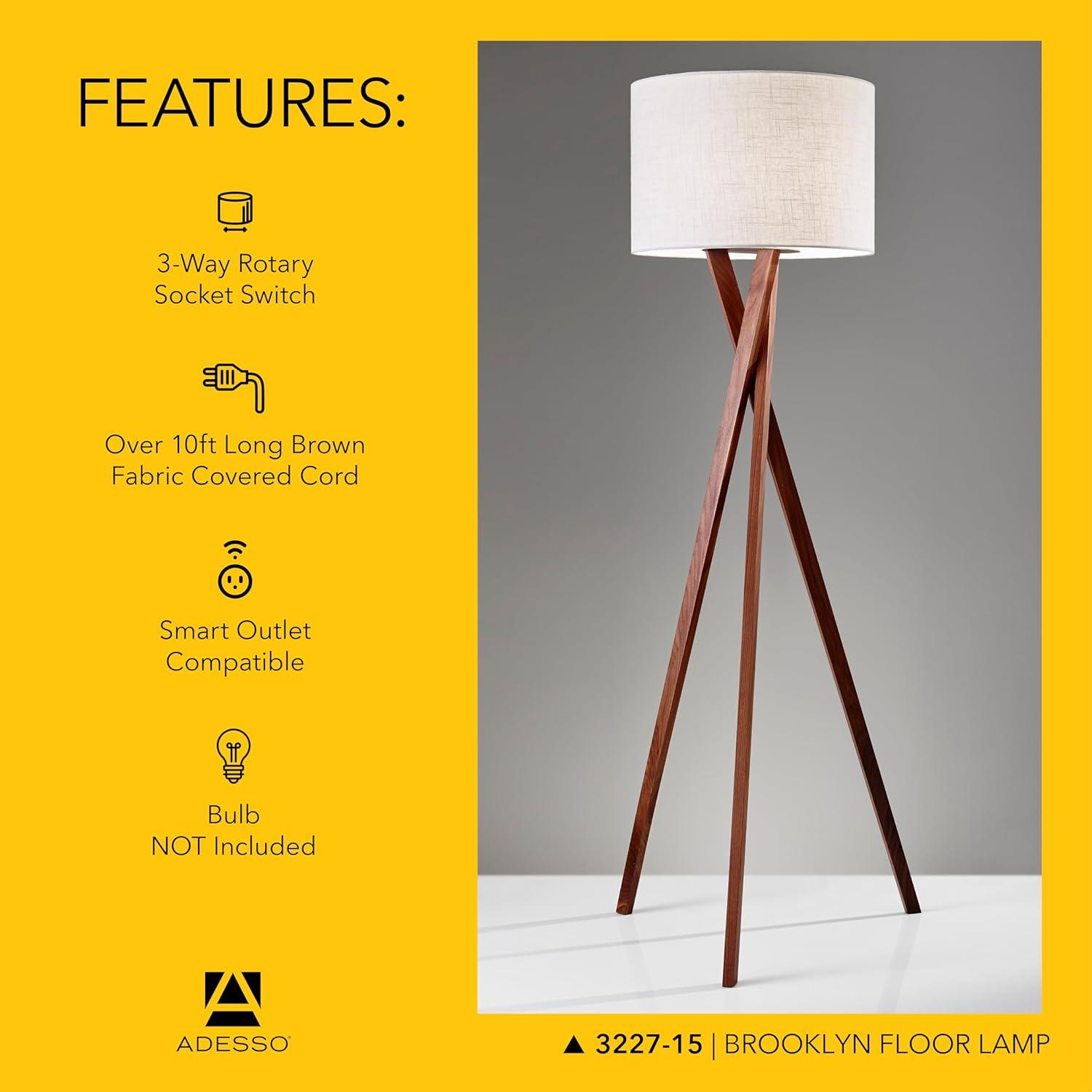 Harcourt 63'' Solid Wood Floor Lamp