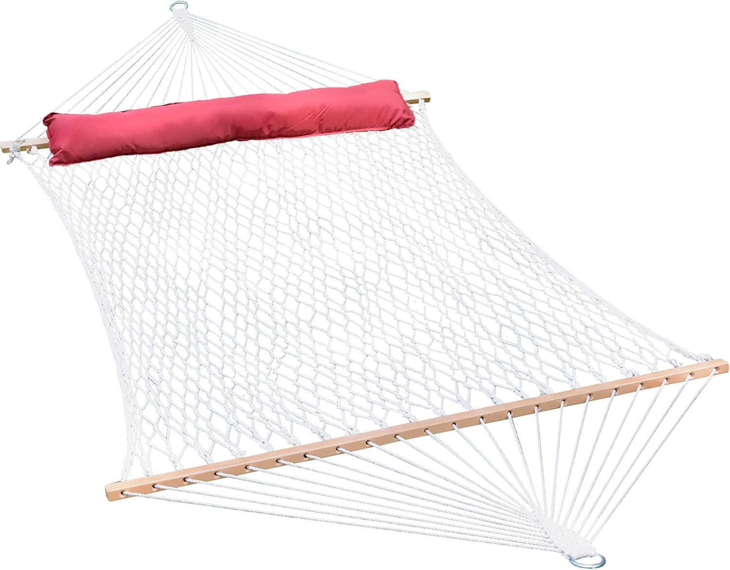 Algoma Net Company 13' Cotton Rope Hammock w/ Pillow