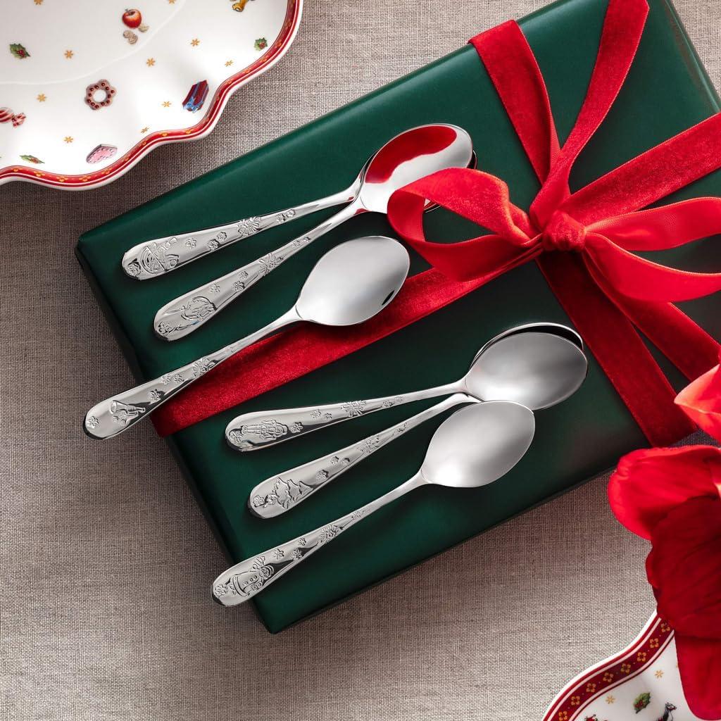 Villeroy & Boch – Toy's Delight Coffee Spoon Cutlery Set for 6 People, 6 Pieces, Dishwasher-Safe, rustproof, Cutlery Set, Spoon Set, Stainless Steel Cutlery Set
