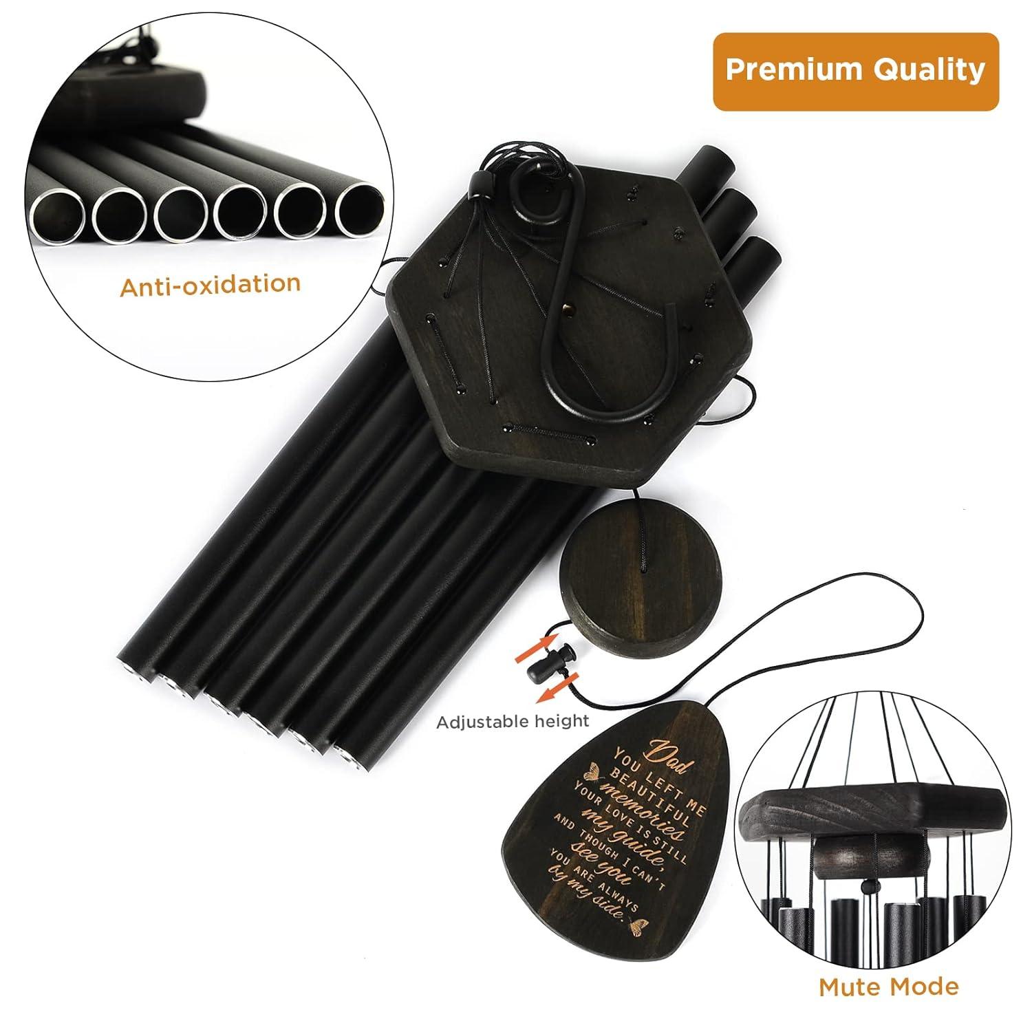 Sympathy Gifts for Loss of Loved One 32" Memorial Wind Chimes for Loss of Loved One Bereavement Condolence Gifts Sympathy Windchimes Memory Wind Chime with Memorial Card