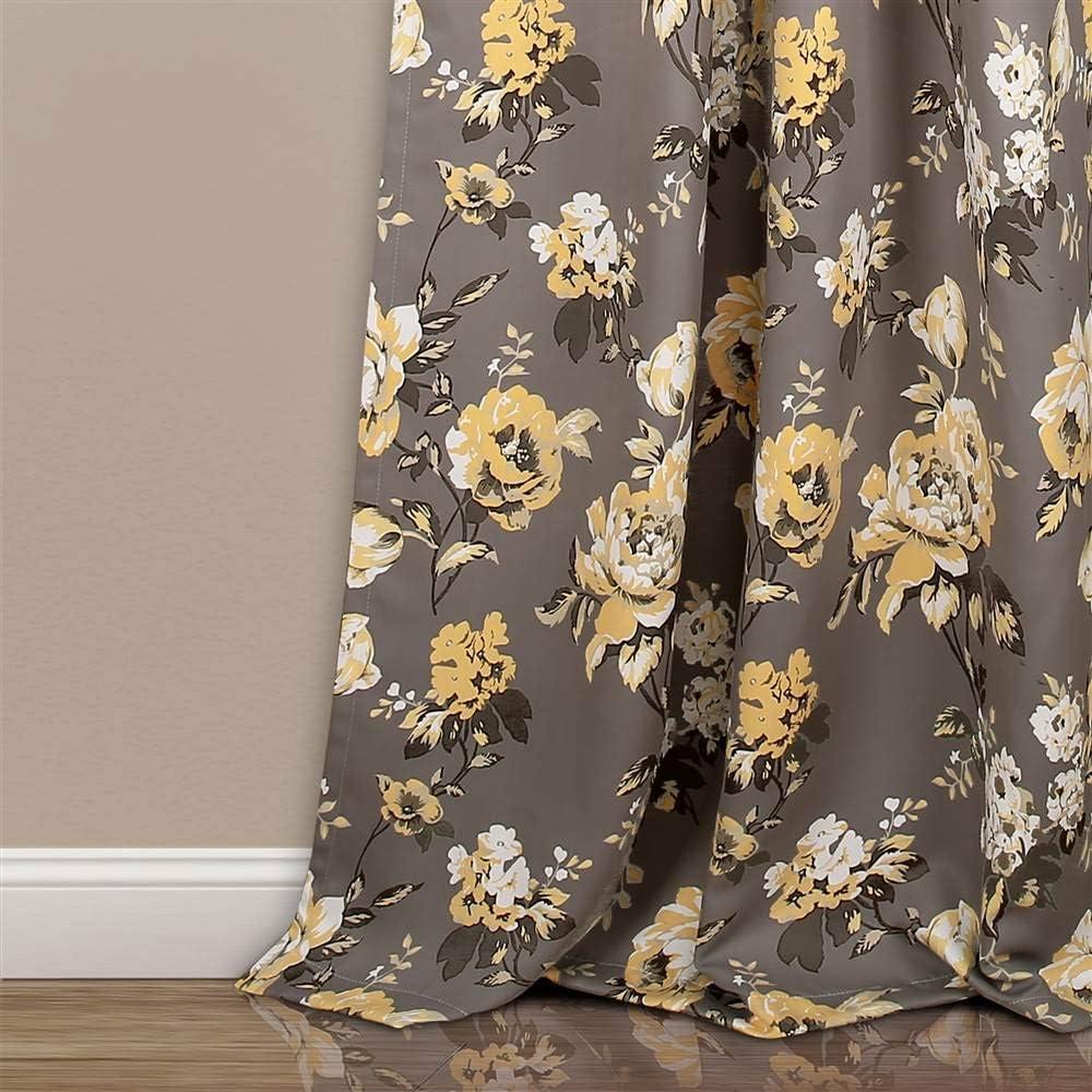 Talia Polyester Room Darkening Curtain Pair (Set of 2)