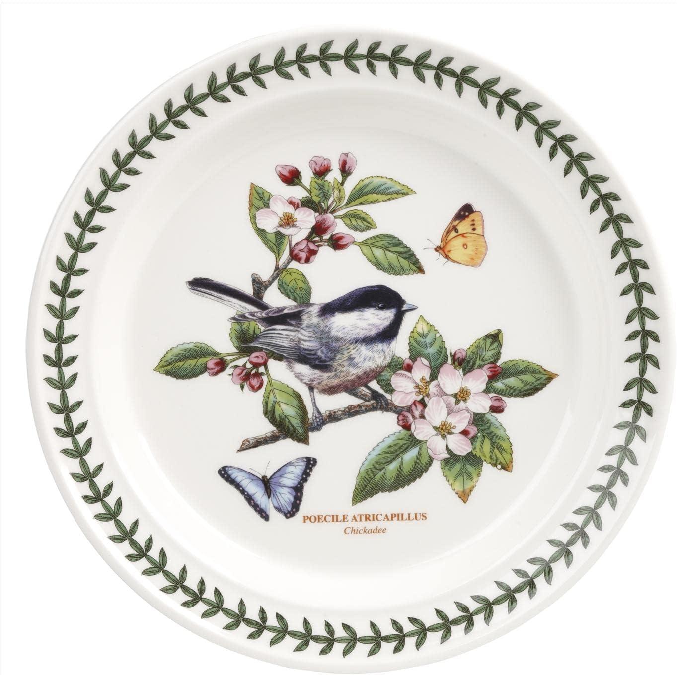 Botanic Garden Birds Ceramic 10.5" Dinner Plates Set