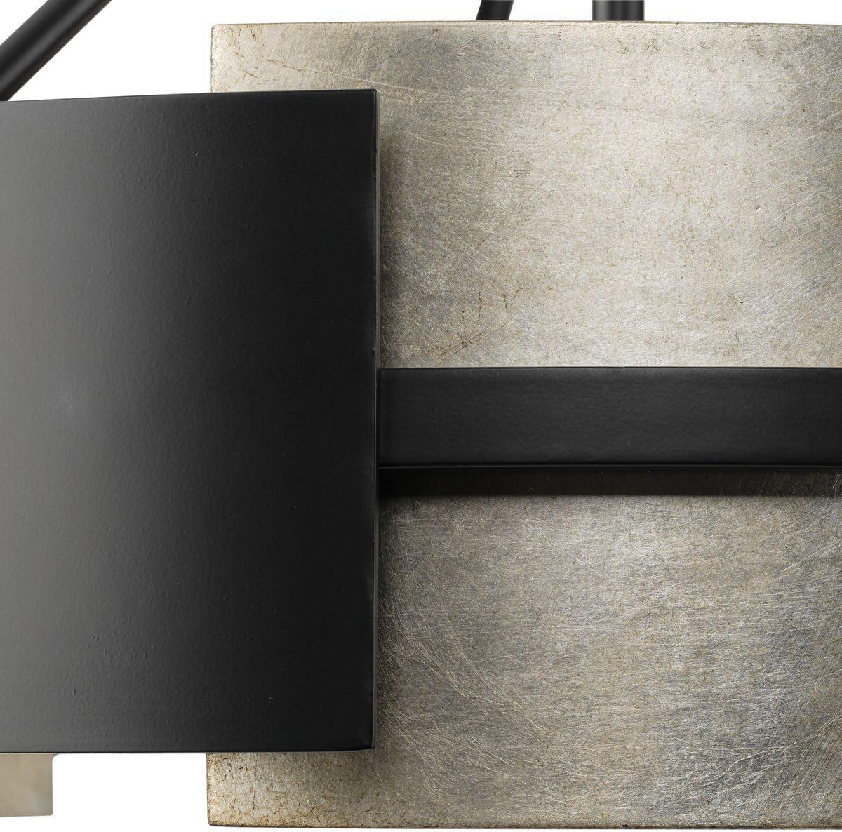 Progress Lighting Lowery 6-Light Chandelier, Matte Black, No Shade