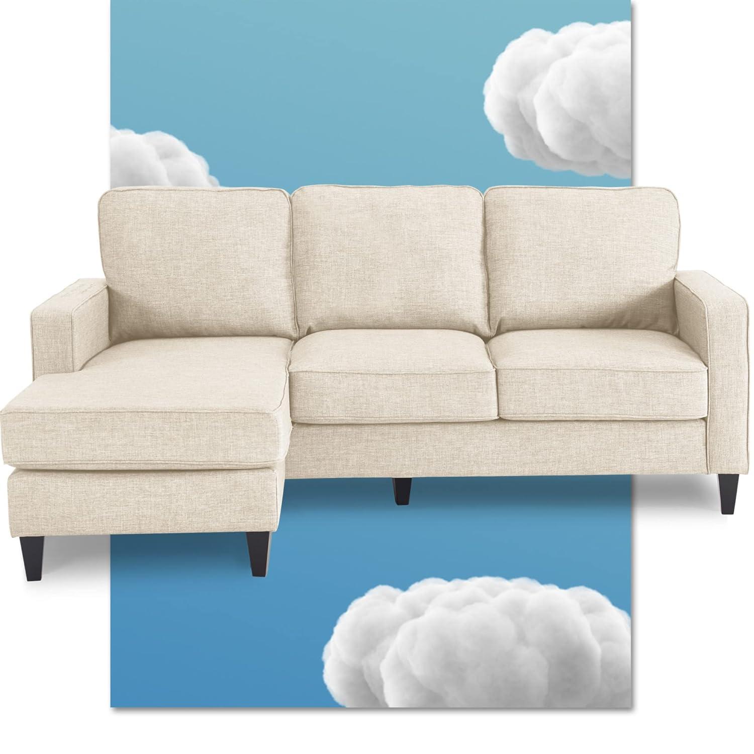 Serta Harmon Upholstered Reversible Sectional Sofa and Chaise