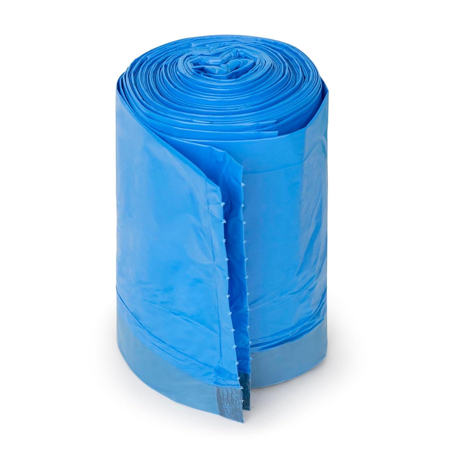 Plasticplace Trash Bags Compatible with simplehuman Code D (100 Count) Blue Recycling Bags 5.3 Gallon / 20 Liter 15.75"" x 28"