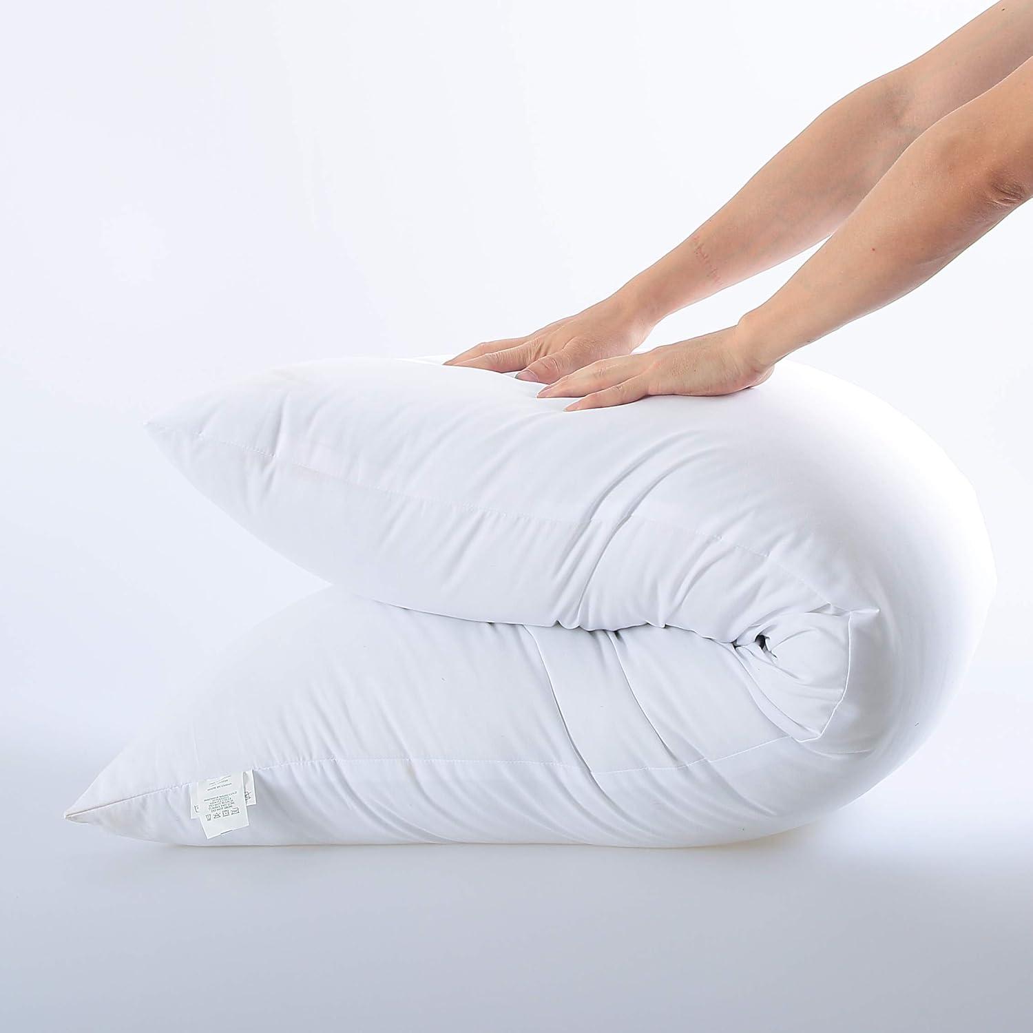 EVOLIVE Ultra Soft Microfiber Body Pillow, Long Side Sleeping Pillow(off white)