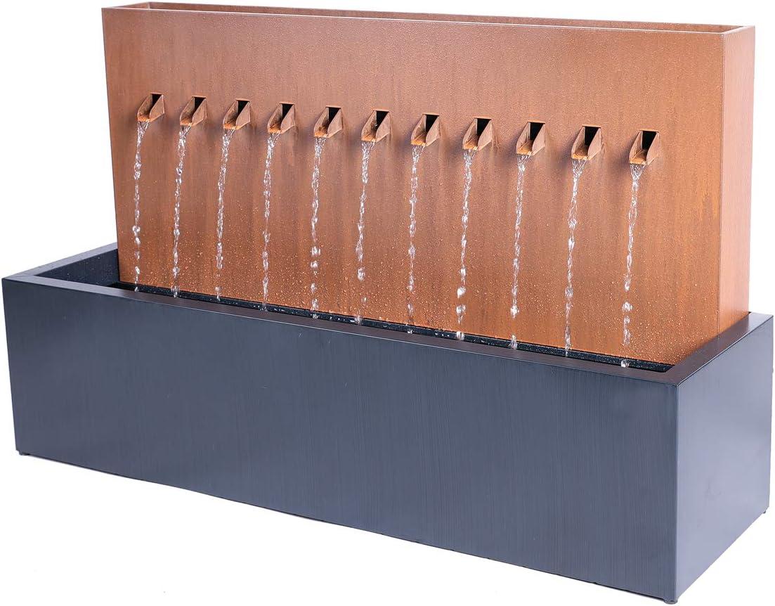 Hi-Line Gift Ltd. Metal Weather Resistant Floor Fountain