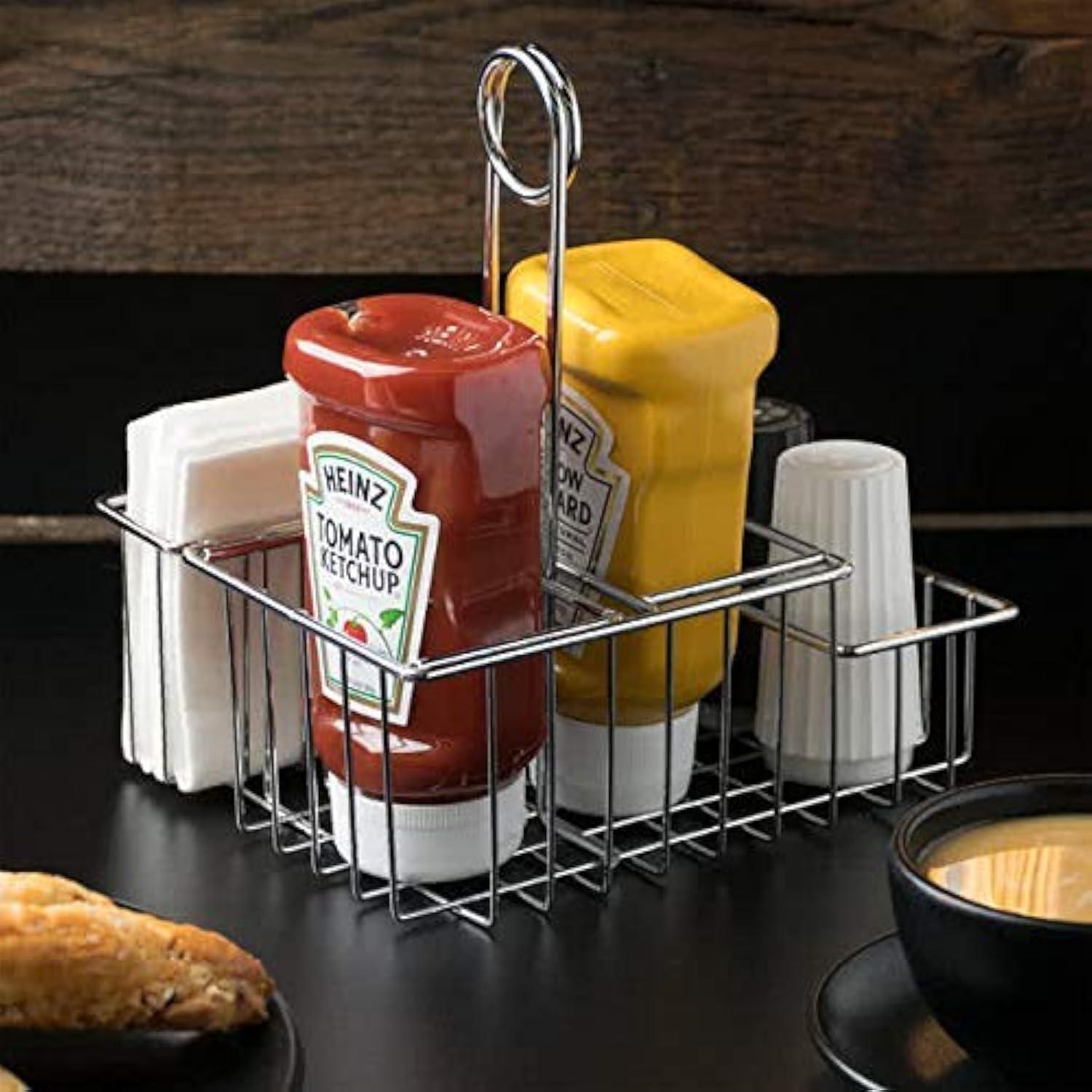 G.E.T. Tabletop Caddies - 4 Compartment Condiment Caddy
