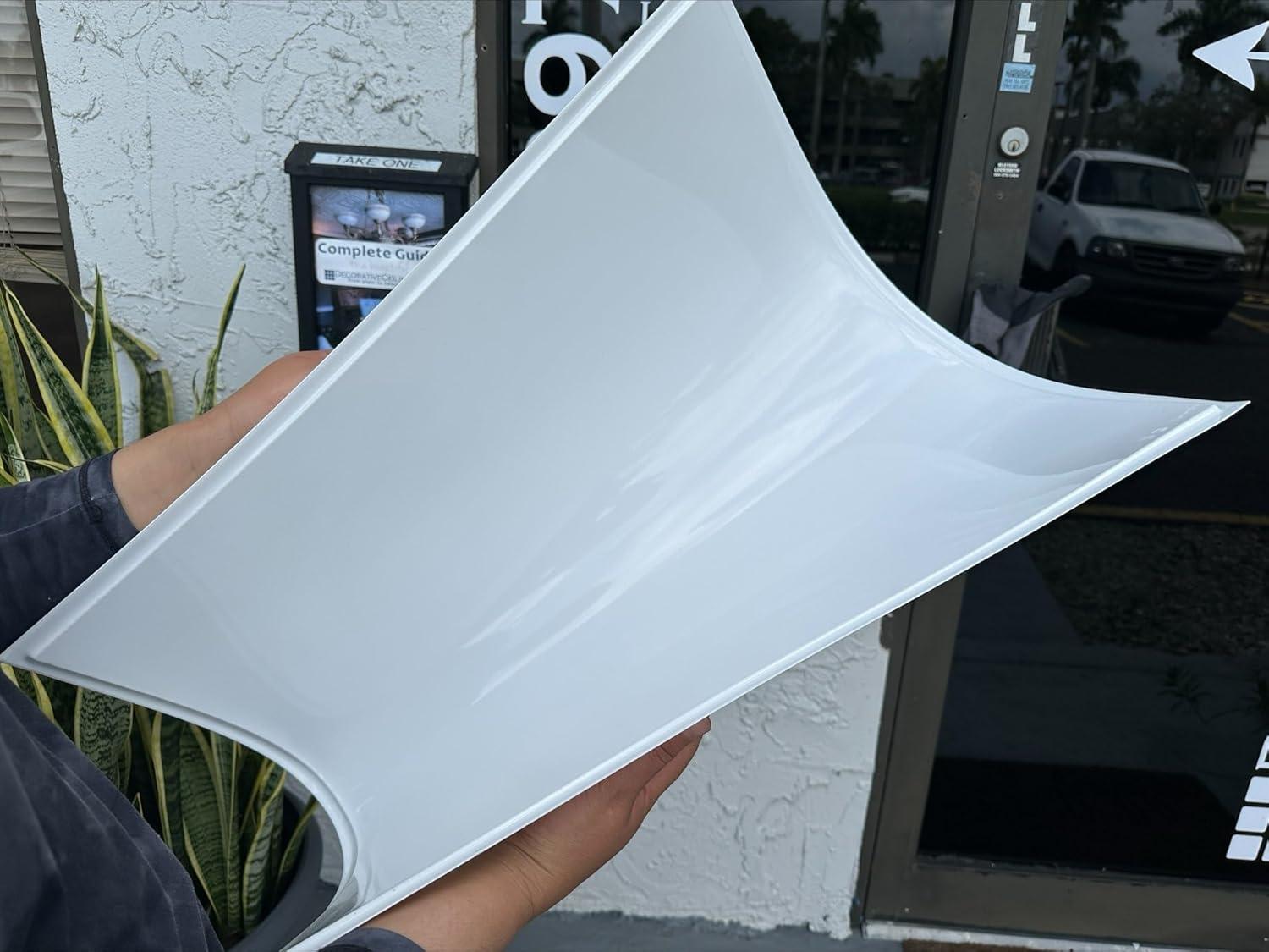 Smooth Economy 2'' L x 2'' W Revealed Edge Lay-in PVC Ceiling Tile In Ultra Pure White Satin