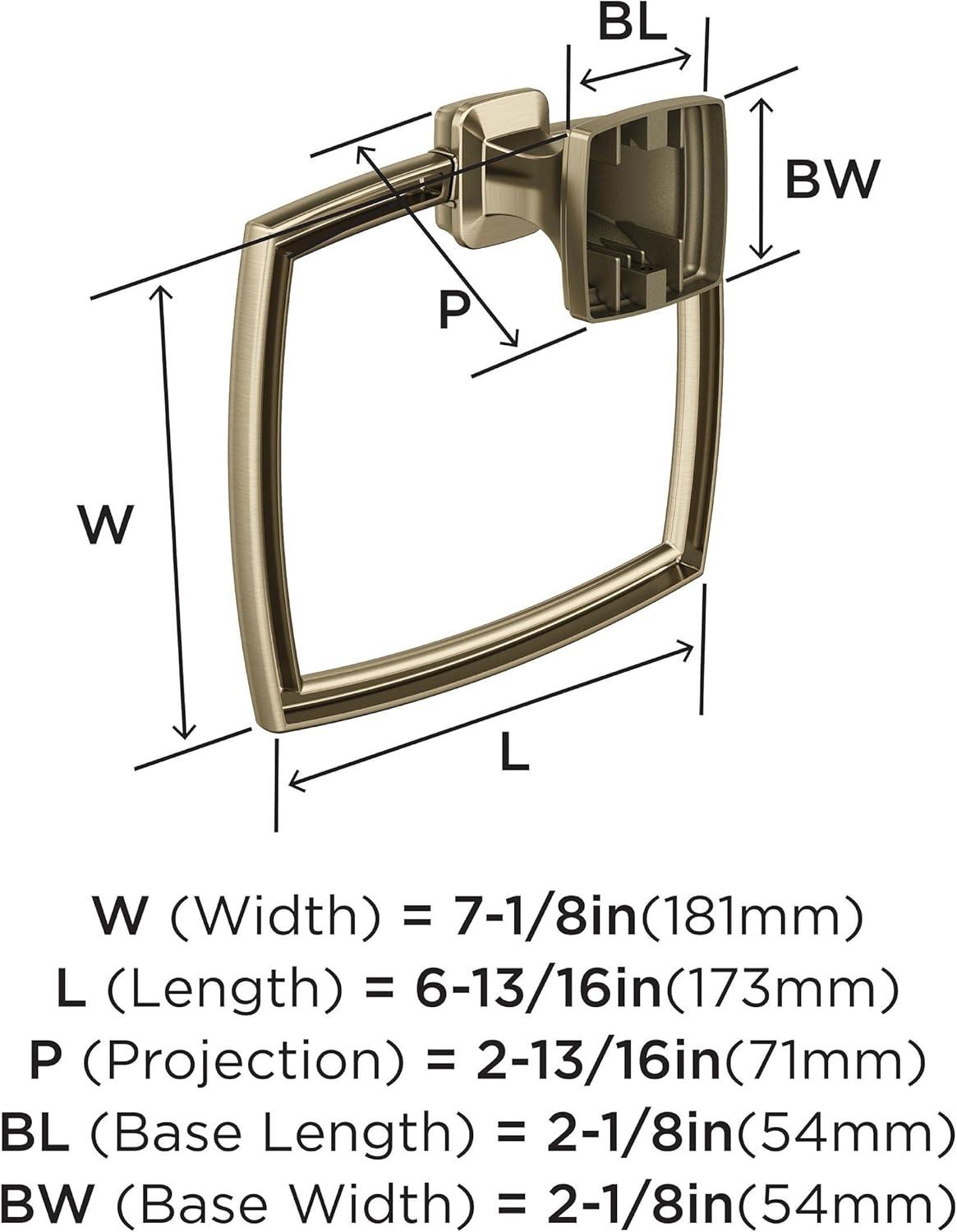 Amerock Revitalize Wall Mounted Towel Ring