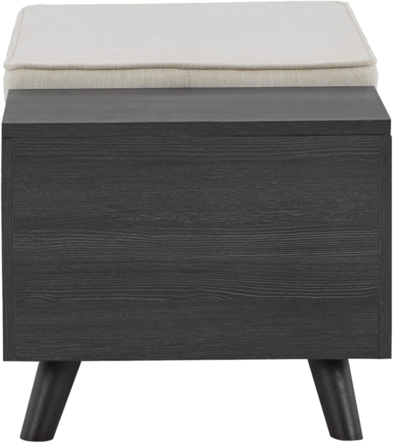 Traneisha Polyester Upholstered Storage Bench