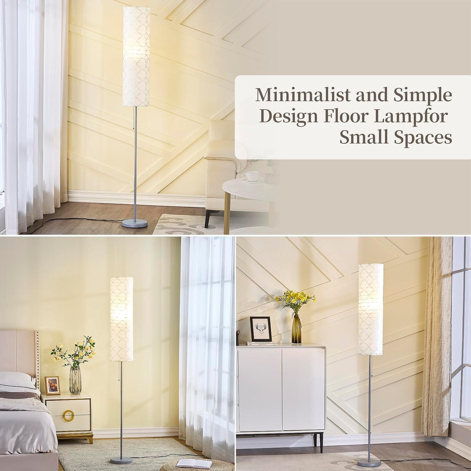 Wrought Studio™ 65" Minimalist Paper Lantern Floor Lamp