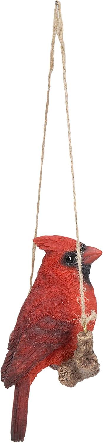 Hi-Line Gift Ltd. Hanging Cardinal ON A Branch, red