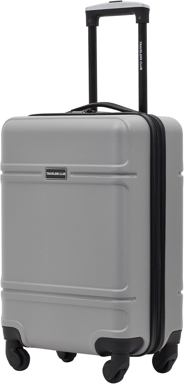 Travelers Club 20" Skyline Rolling Hard Case Carry-on Luggage - Gray