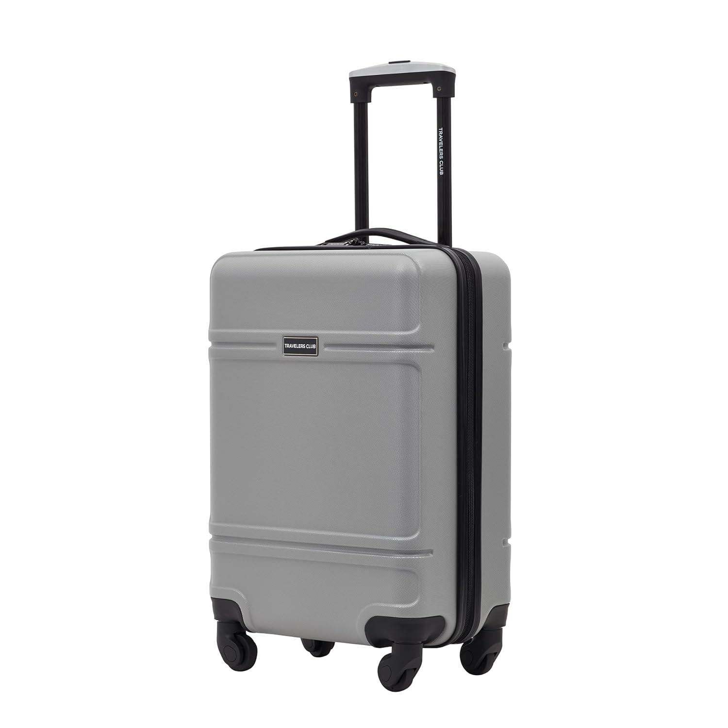 Travelers Club 20" Skyline Rolling Hard Case Carry-on Luggage - Gray