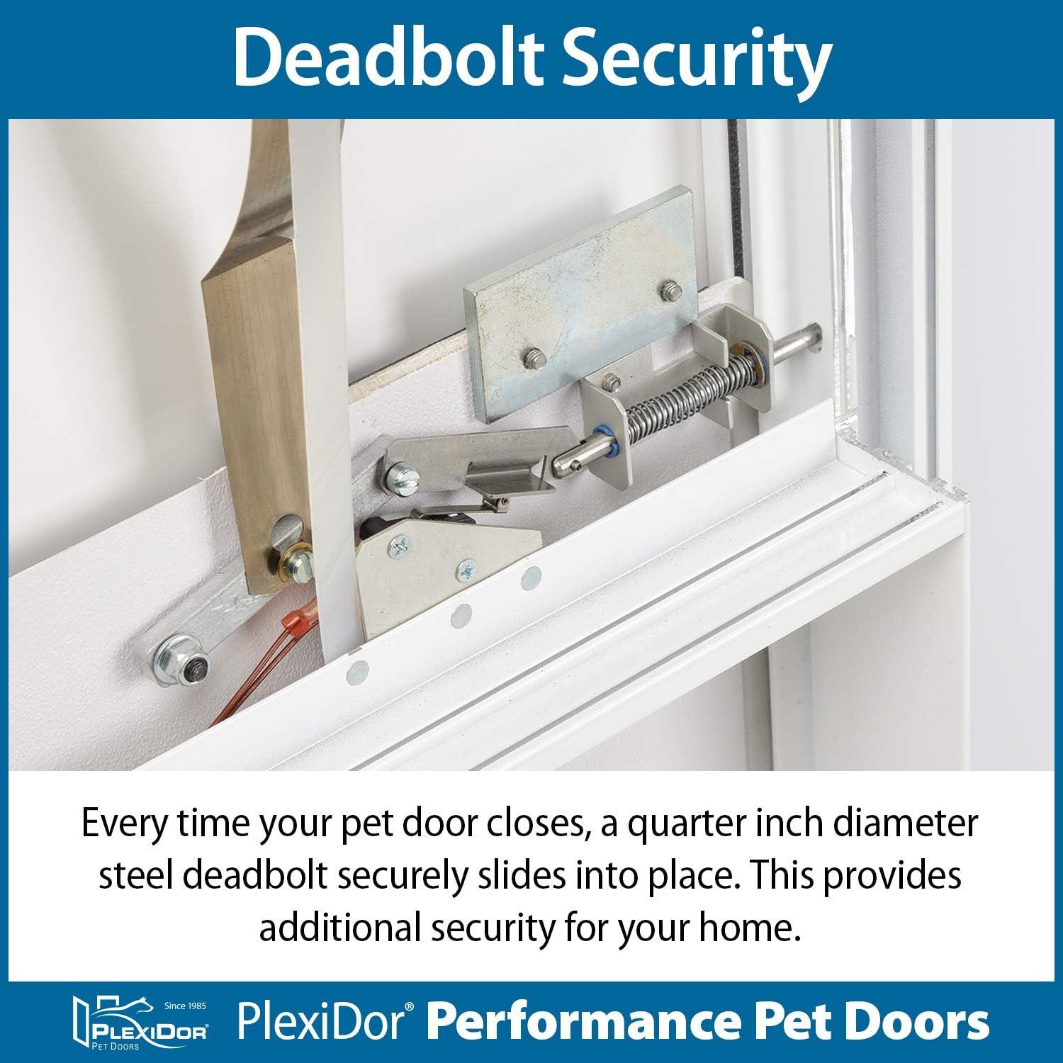 PlexiDor Performance 17.13'' W x 54.63'' H Door Mounted Electronic Pet Door