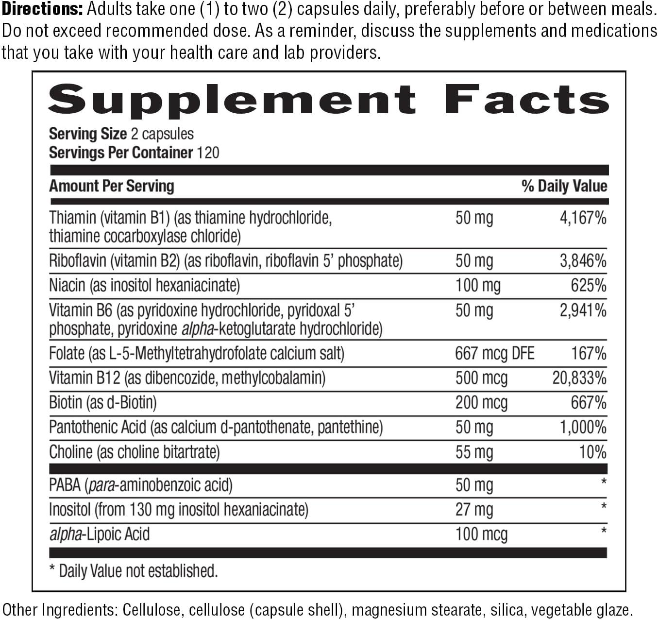 Country Life Coenzyme B-Complex 240 Vegan Caps