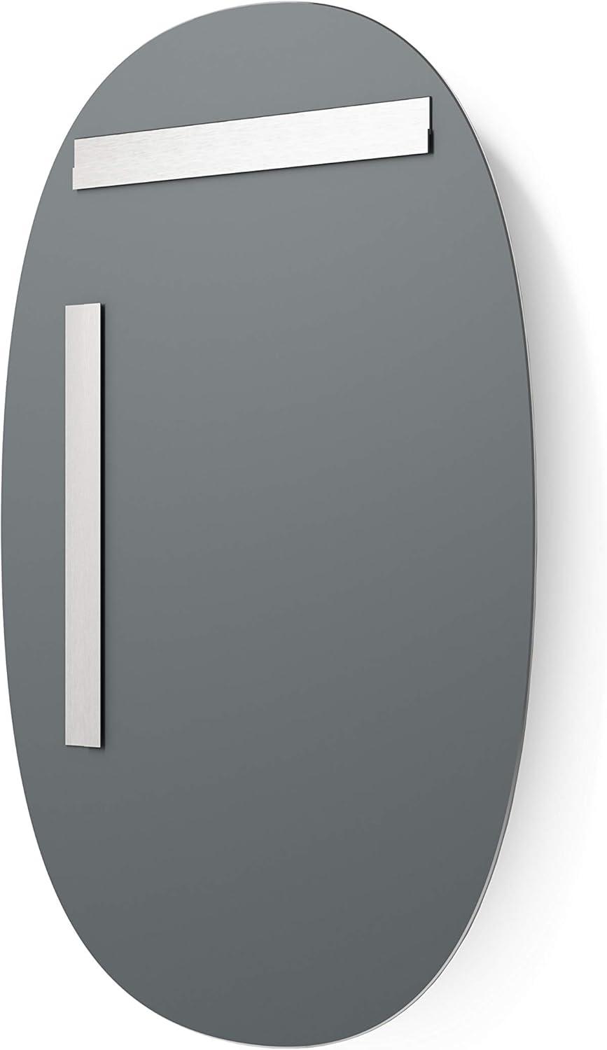 Sabine Metal Curved Oval Wall Mirror