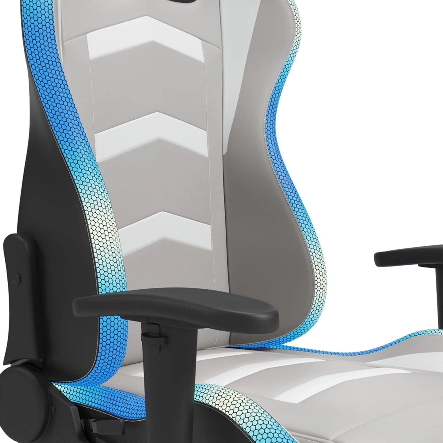 Signature Design by Ashley Contemporary Lynxtyn Home Office Desk Chair White/Gray