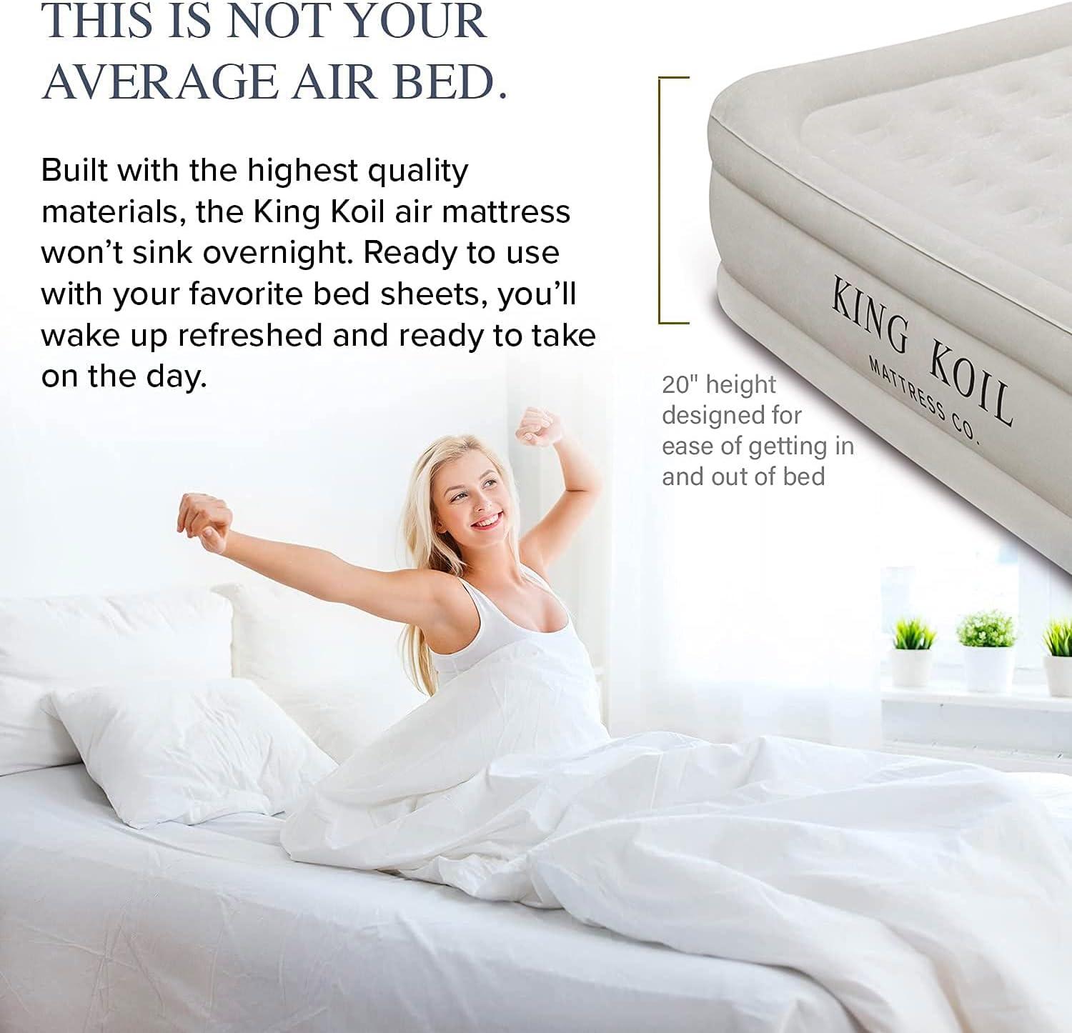 Luxury Raised Queen Air Mattress with Built-in Pump