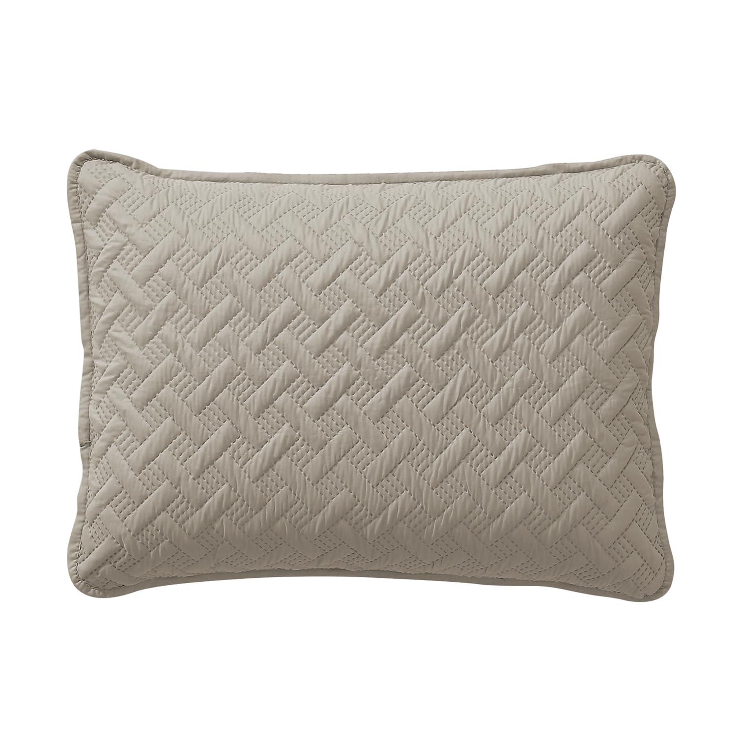 Nina Embossed Basketweave Quilt Set