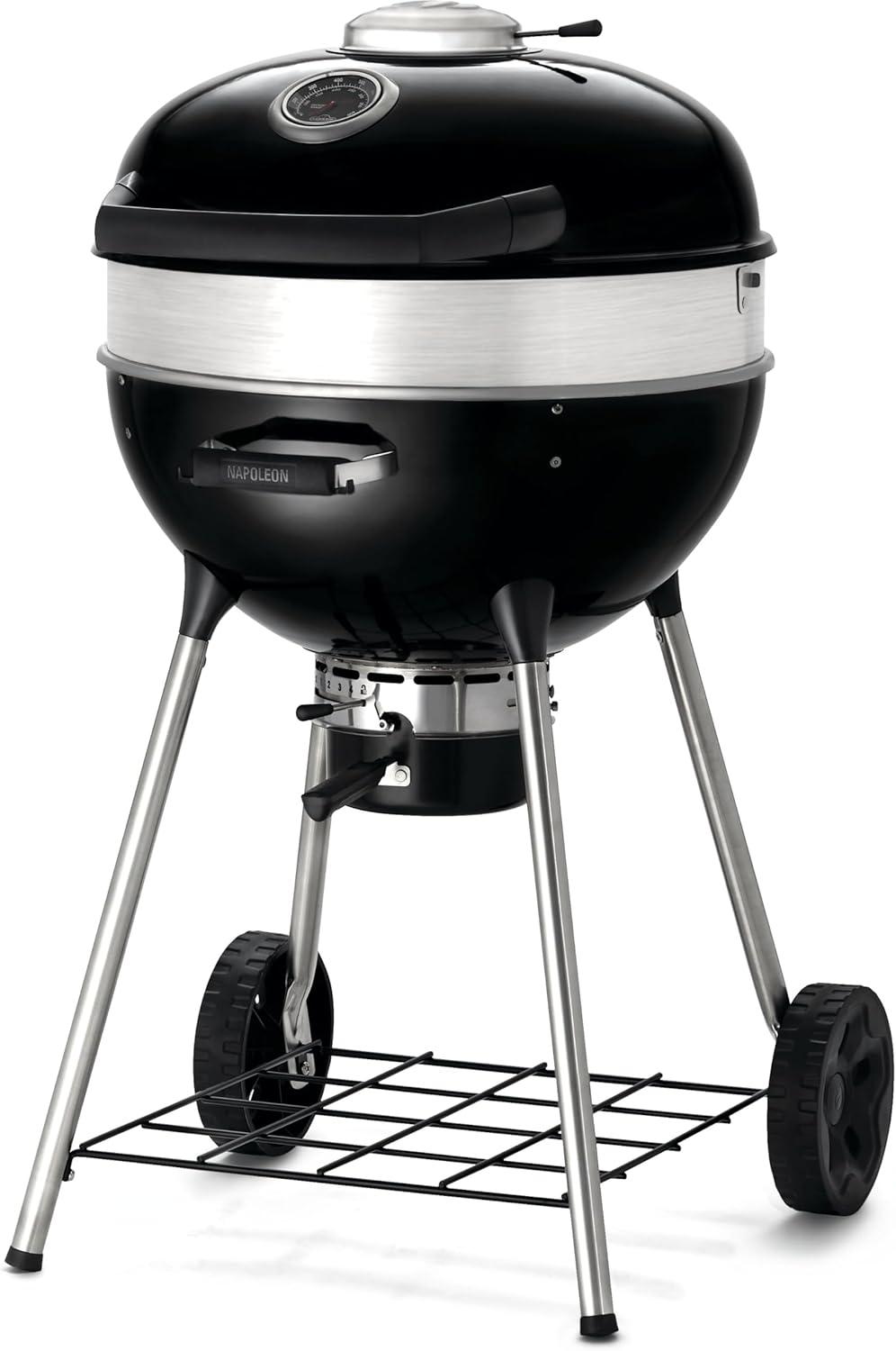 Napoleon NK18-inch Charcoal Kettle Grill, Black