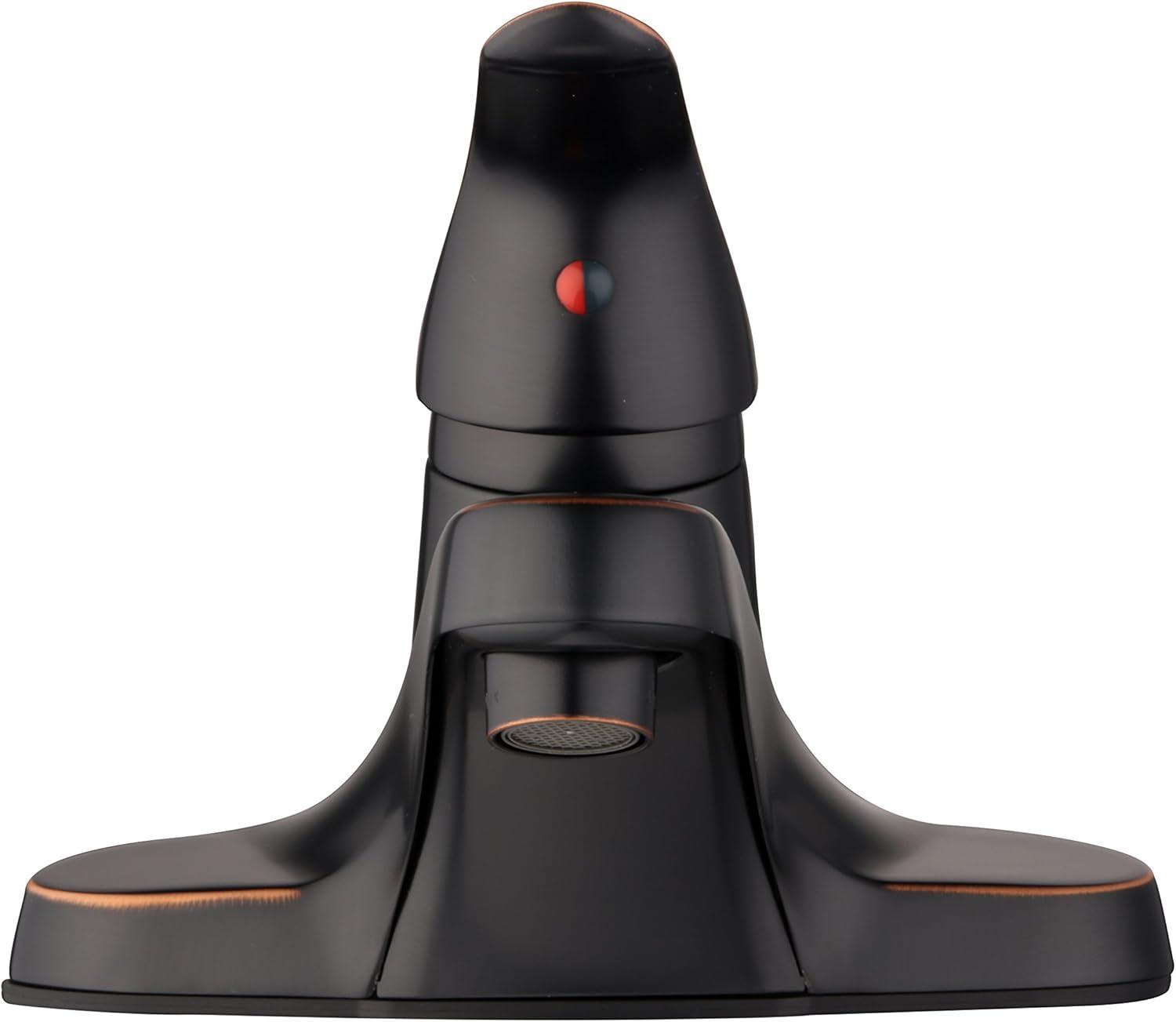 Middleton 4 in. Centerset 1-Handle Bathroom Faucet in Satin Nickel