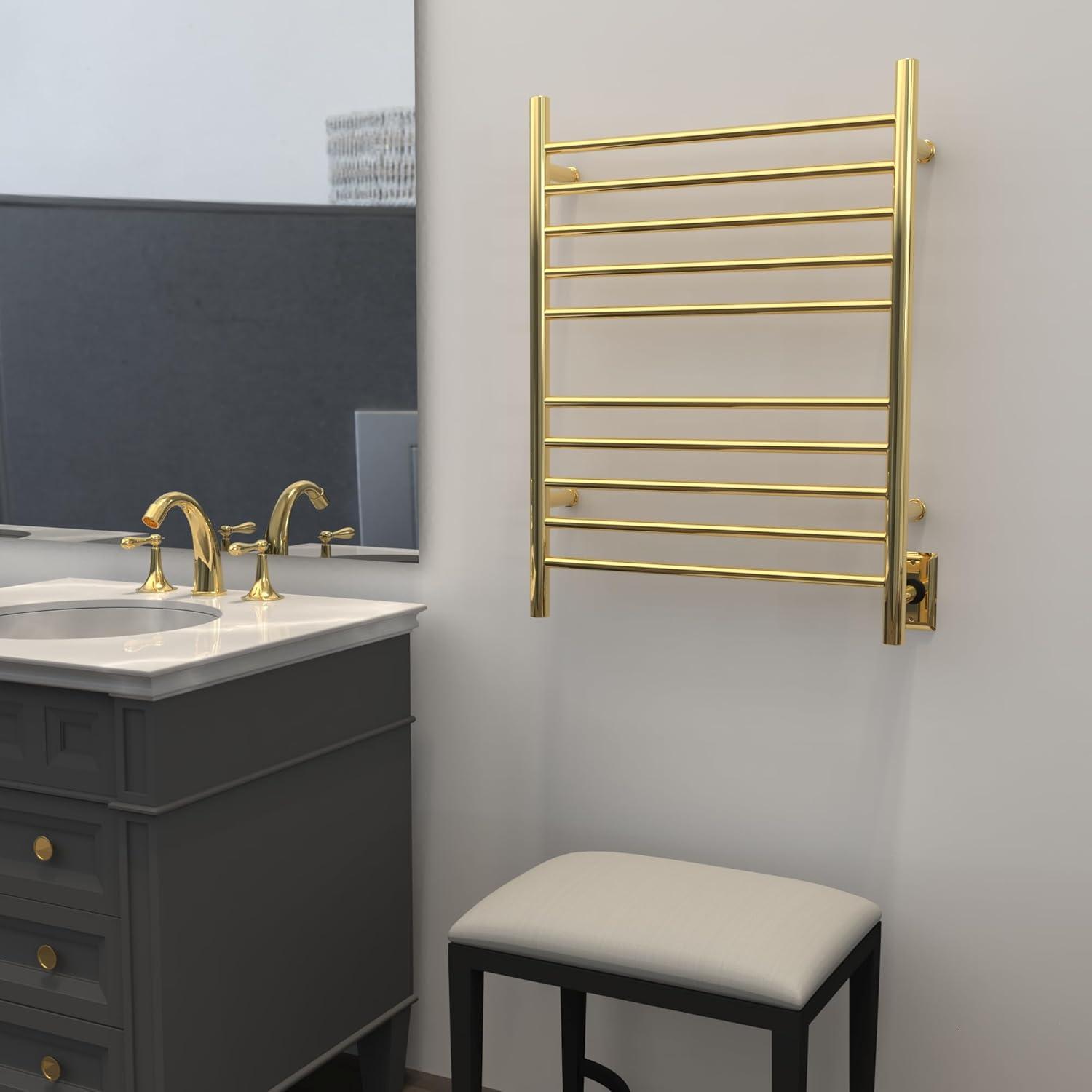 Wall Mount Electric Towel Warmer plug in or hardwired combo unit
