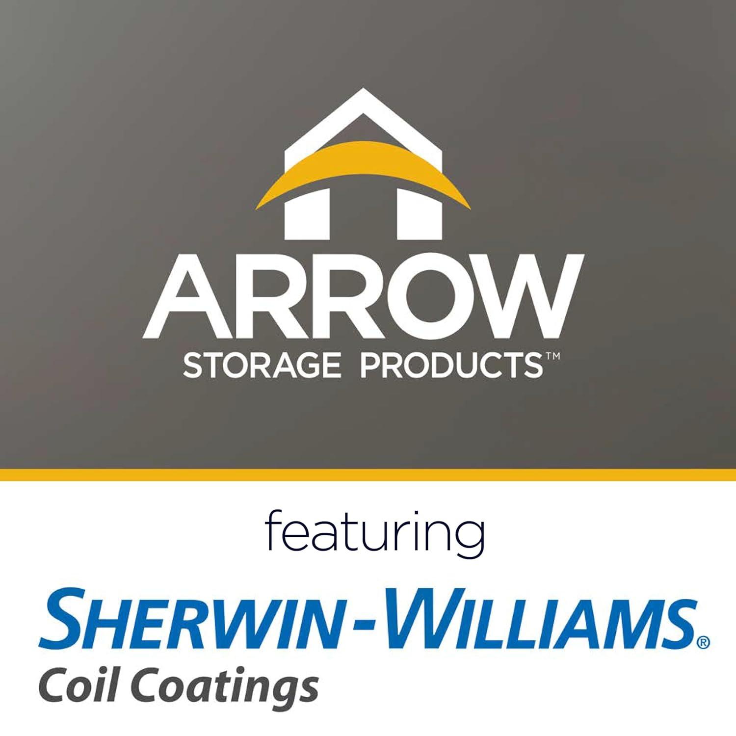 Arrow Steel Carport, Galvanized Black/Charcoal