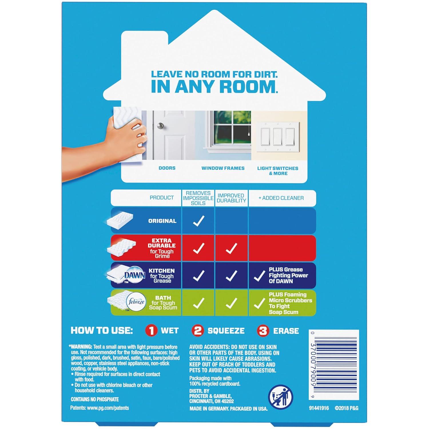 Mr. Clean Original Magic Eraser Cleaning Pads with Durafoam - 6ct
