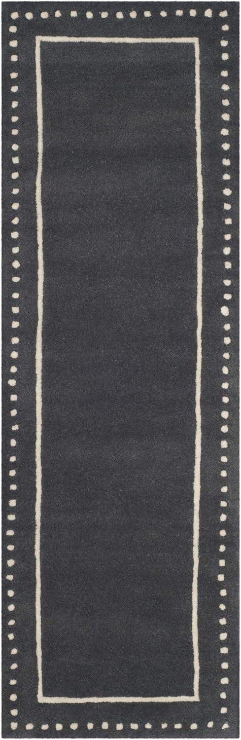 Ivory Elegance 2'3" x 7' Hand-Tufted Wool Runner Rug